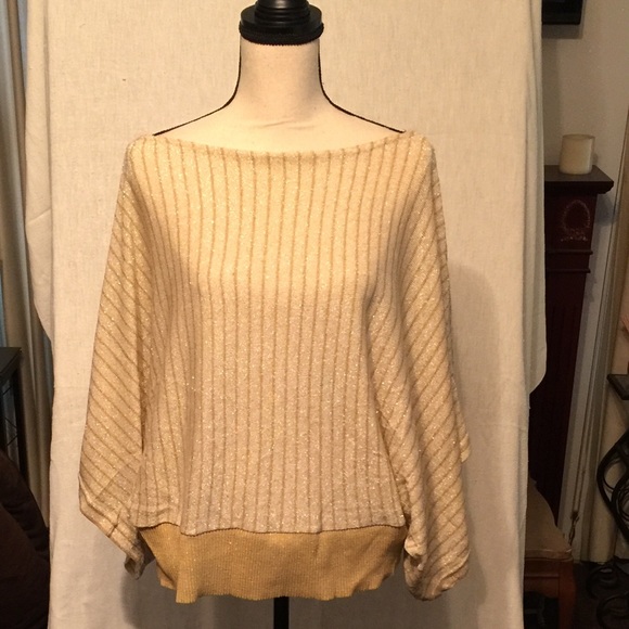 Ashley Stewart Tops - Gold sparkle sweater
